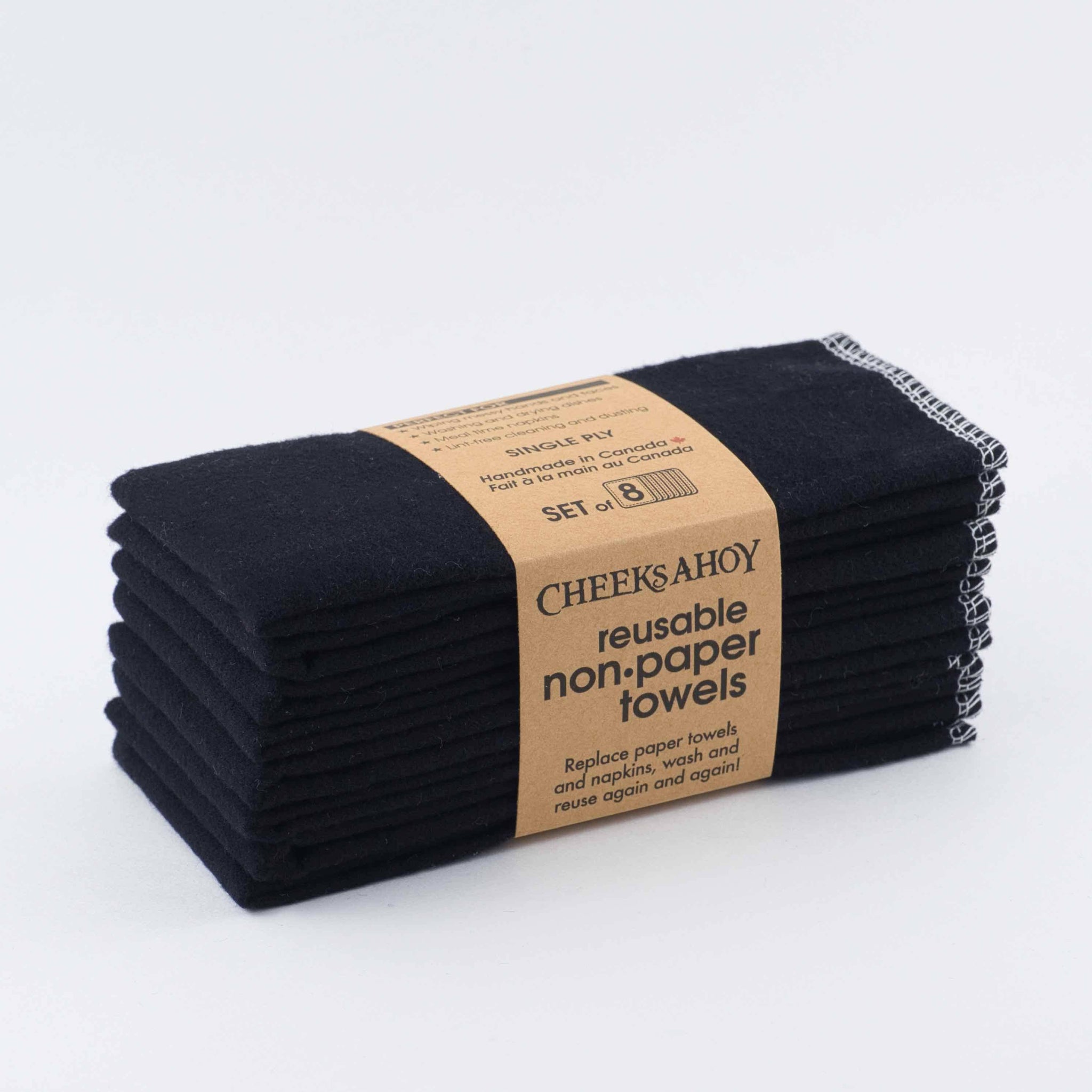 Reusable Non•Paper Towels • Single-Ply