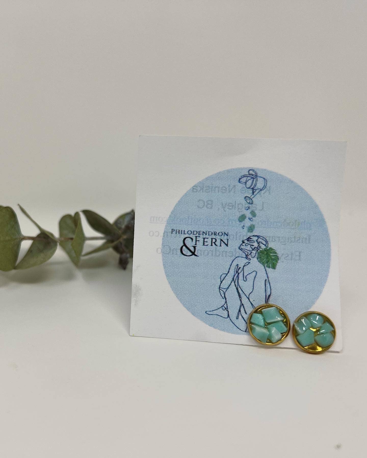 Micro Plastic Stud Earrings