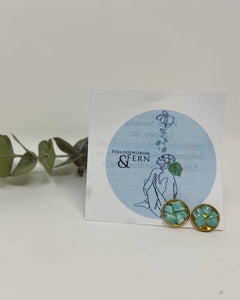 Micro Plastic Stud Earrings