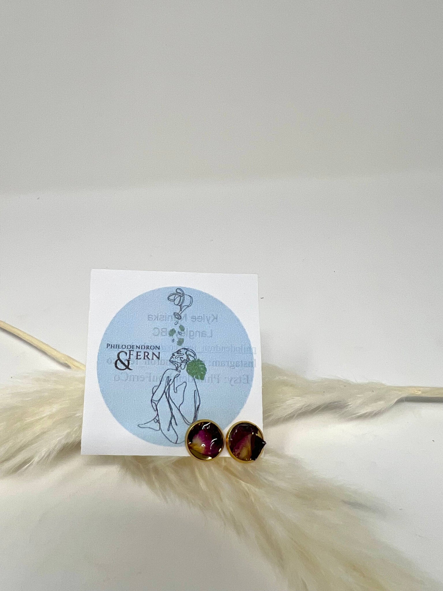 Organic Matter Stud Earrings