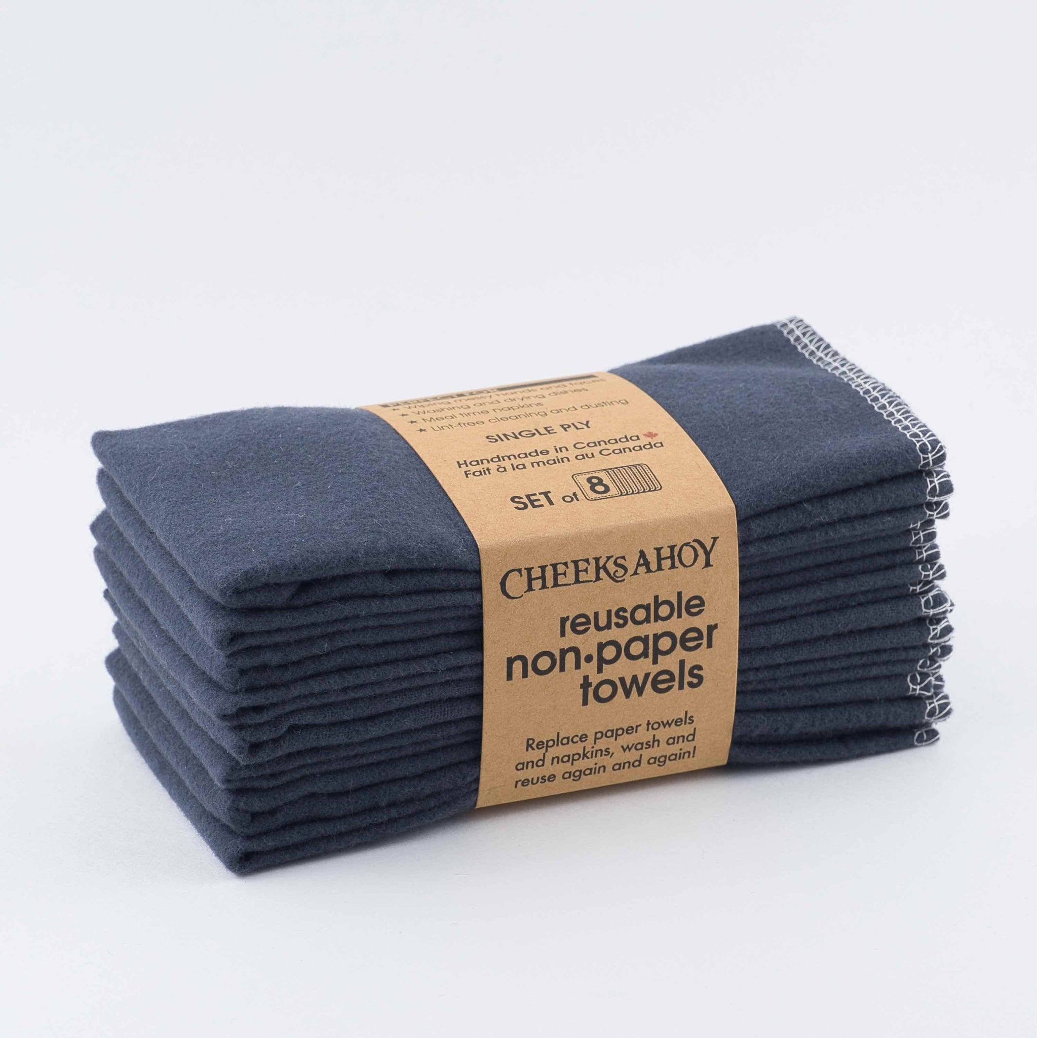 Reusable Non•Paper Towels • Single-Ply