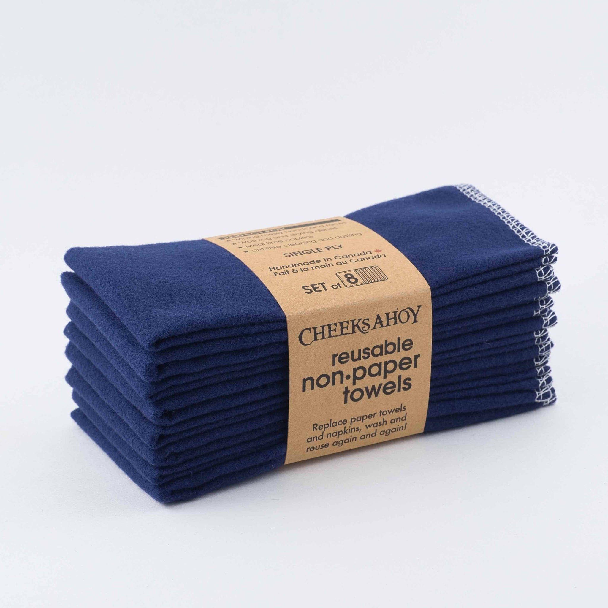 Reusable Non•Paper Towels • Single-Ply