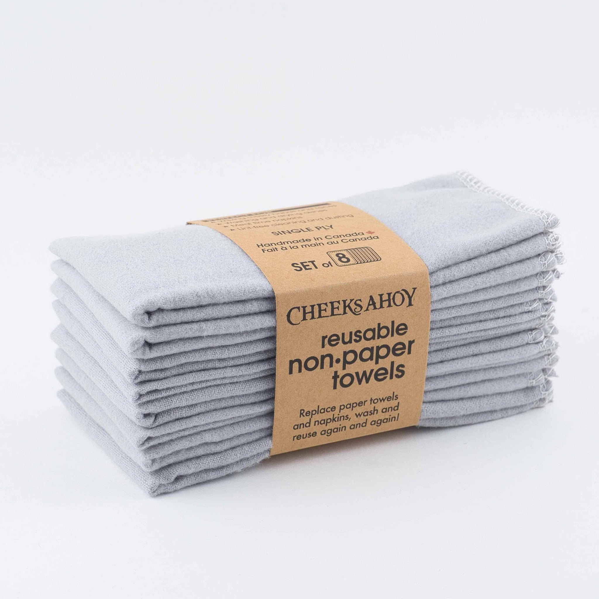 Reusable Non•Paper Towels • Single-Ply