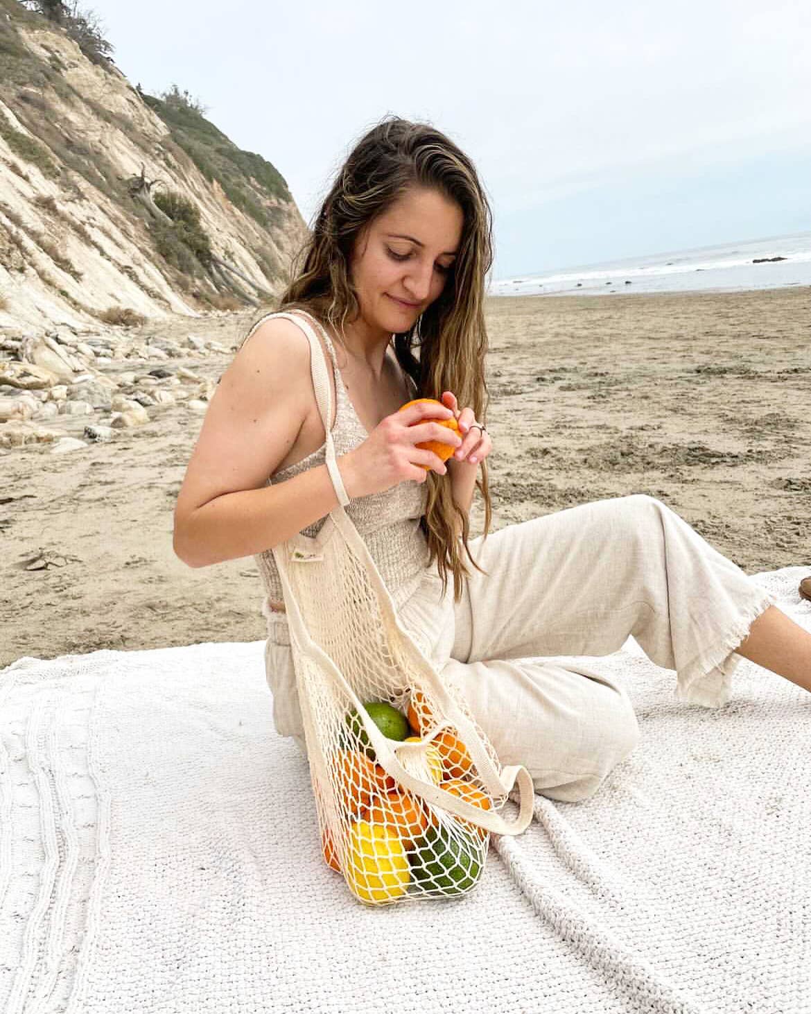 The "One Tripper" HUGE Mesh Market Bag | Zero Waste: Sage Green