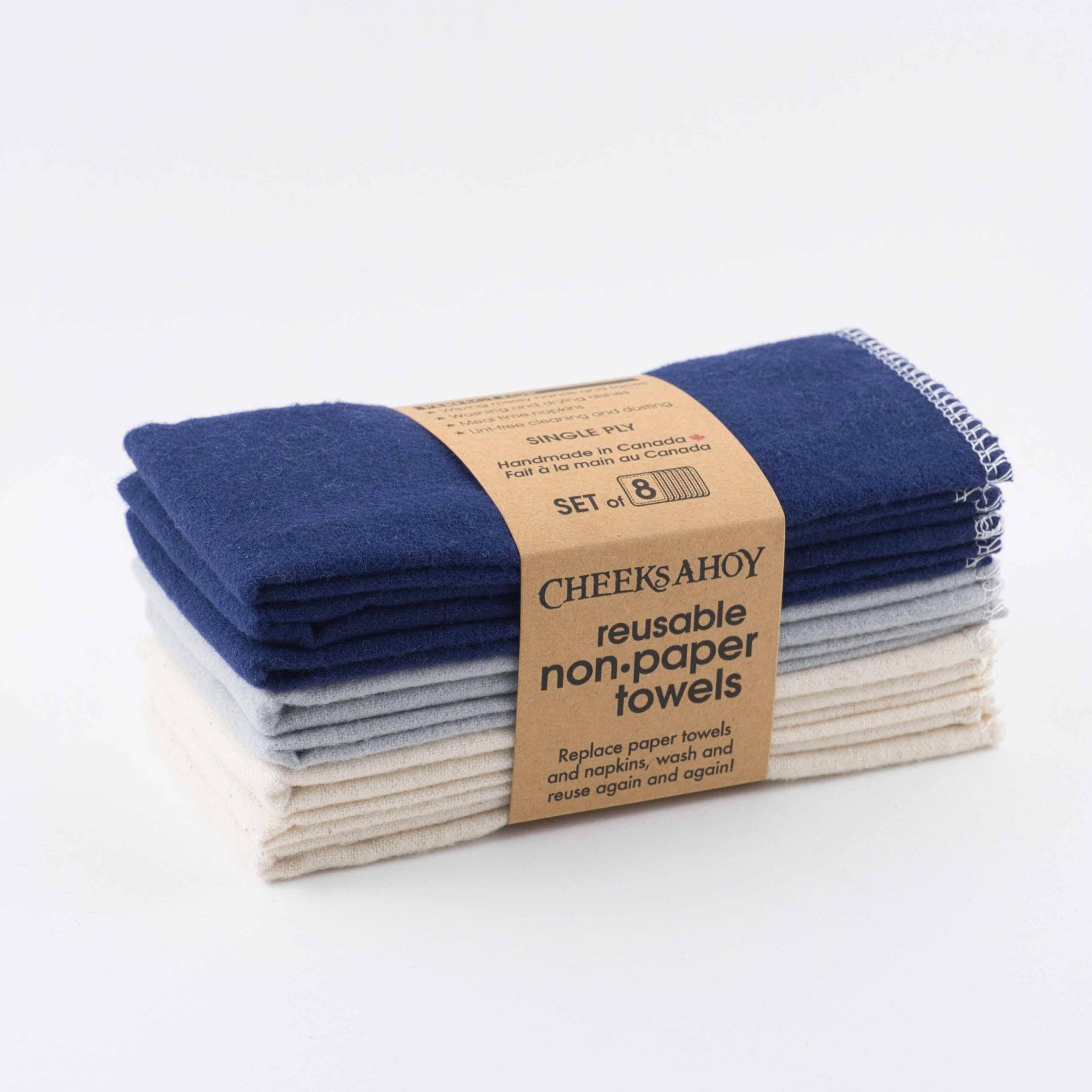 Reusable Non•Paper Towels • Single-Ply