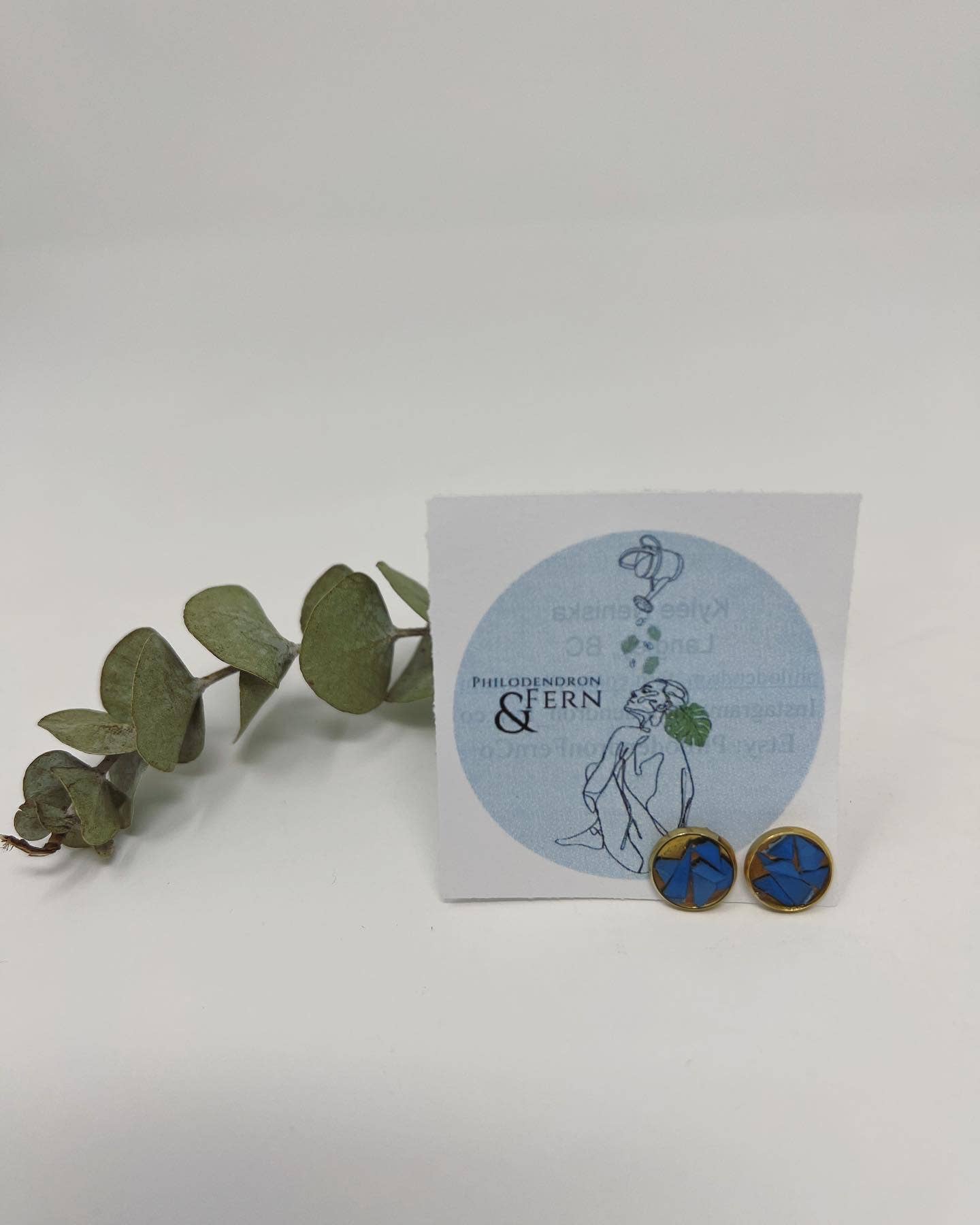 Micro Plastic Stud Earrings