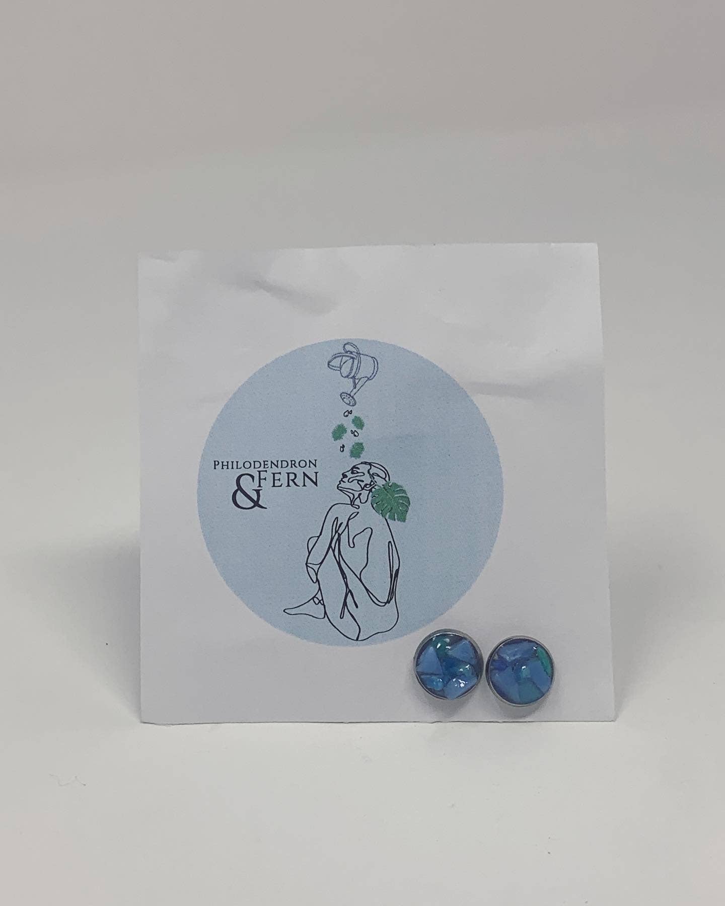Micro Plastic Stud Earrings